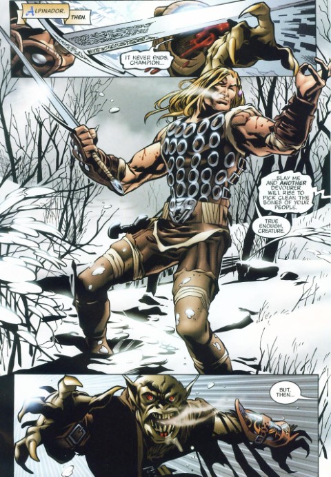 R.A. Salvatore's DemonWars Eye for an Eye Issue 1 Page 3 - published by Greg Tocchini